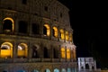 Colosseum night view, Rome landmark, Italy Royalty Free Stock Photo