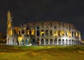Colosseum night view, Rome.