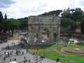 Colosseum and The Arch of Constantine Royalty Free Stock Photo