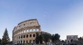 Colosseum roma italy arena arch costantino christmas tree