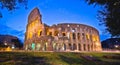 Colosseum of Rome evening panoramic view Royalty Free Stock Photo