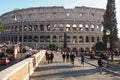 The colosseum in Rome, italy