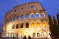 Colosseum (Rome, Italy) in the evening