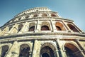 Colosseum of Rome, Italy. External facade. Royalty Free Stock Photo