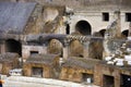 Colosseum Rome Italy history archeology ruins of antiquity tier of the arena spectacle of the amphitheatre is huge Royalty Free Stock Photo