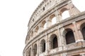 Colosseum in Rome Italy. Isolated on white Royalty Free Stock Photo