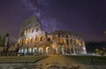 Colosseum in Rome, Italy at night