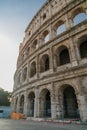 Colosseum in Rome, Italy during sunrise. Rome architecture and landmark Royalty Free Stock Photo