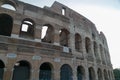 Colosseum in Rome, Italy during sunrise. Rome architecture and landmark Royalty Free Stock Photo