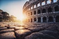 Colosseum in Rome, Italy at Sunrise Royalty Free Stock Photo