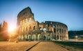 Colosseum in Rome, Italy at Sunrise Royalty Free Stock Photo