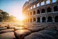 Colosseum in Rome, Italy at Sunrise Royalty Free Stock Photo