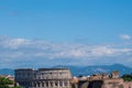 Colosseum seen from the top of Altar of the Fatherland or Altare della Patria, Rome, Italy