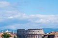 Colosseum seen from the top of Altar of the Fatherland or Altare della Patria, Rome, Italy Royalty Free Stock Photo