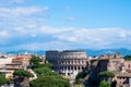 Colosseum seen from the top of Altar of the Fatherland or Altare della Patria, Rome, Italy