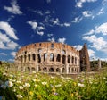 Colosseum during spring time, Rome, Italy