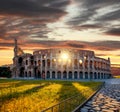 Colosseum during spring time, Rome, Italy