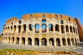 Colosseum in a sunny day in Rome