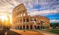 Colosseum at sunrise, Rome Royalty Free Stock Photo