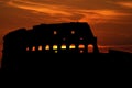 Colosseum at sunset Royalty Free Stock Photo