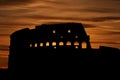 Colosseum at sunset Royalty Free Stock Photo