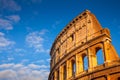 The magnificent Colosseum at sunset, Rome, Italy, Europe.