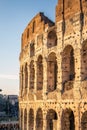 Colosseum at sunset Royalty Free Stock Photo