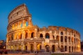 Colosseum at sunset Royalty Free Stock Photo