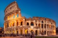 Colosseum at sunset Royalty Free Stock Photo