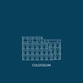 colosseum. Vector illustration decorative design