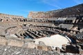 Colosseum was built in the first century in Rome city.