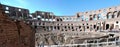 Colosseum was built in the first century in Rome city.