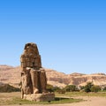 The Colossi of Memnon Royalty Free Stock Photo