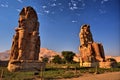 The Colossi of Memnon. Luxor, Egypt Royalty Free Stock Photo