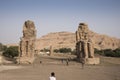 The Colossi of Memnon in Luxor, Egypt, Africa. Royalty Free Stock Photo