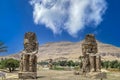 Colossi of Memnon, Luxor, Egypt, Africa Royalty Free Stock Photo