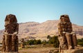 Colossi of Memnon, Luxor, Egypt 2019 Royalty Free Stock Photo