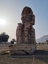 Colossi of Memnon, at the Valley of Kings in Luxor, Egypt. Royalty Free Stock Photo