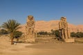 Colossi of Memnon near Luxor, Egy Royalty Free Stock Photo