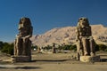 Colossi of Memnon in Thebes, Egypt Royalty Free Stock Photo