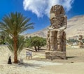 Colossi of Memnon, Luxor, Egypt, Africa Royalty Free Stock Photo