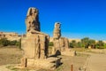 Colossi of Memnon, massive stone statues of pharaoh Amenhotep III in Luxor, Egypt