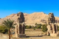 Colossi of Memnon, massive stone statues of pharaoh Amenhotep III in Luxor, Egypt
