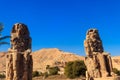 Colossi of Memnon, two massive stone statues of pharaoh Amenhotep III in Luxor, Egypt