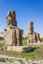 Colossi of Memnon, Valley of Kings, Luxor, Egypt Royalty Free Stock Photo