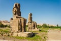 Colossi of Memnon, Valley of Kings, Luxor, Egypt Royalty Free Stock Photo