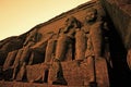 Colossi of Ramses II Great Temple of Ramses II Abu Simbel UNESCO World Heritage Site Egypt Royalty Free Stock Photo