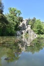 The Colosso dell`Appennino del Giambologna 1580, sculpture located in Florence in the public park of Villa Demidoff Royalty Free Stock Photo