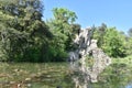 The Colosso dell`Appennino del Giambologna 1580, sculpture located in Florence in the public park of Villa Demidoff Royalty Free Stock Photo