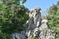 The Colosso dell`Appennino del Giambologna 1580, sculpture located in Florence in the public park of Villa Demidoff Royalty Free Stock Photo